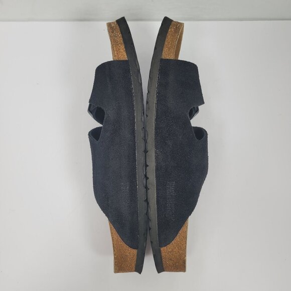 Birkenstock Arizona Women’s Soft Footbed Black Suede Sandals US Size 11 EU 42 - Picture 5 of 8